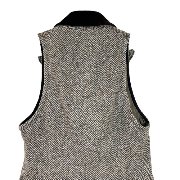 Ralph Lauren - Women’s Herringbone Vest, Wool, Classic Equestrian - Brown Size 4 - Picture 13 of 17